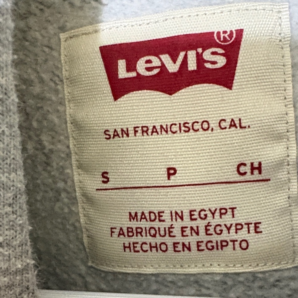 Levi's Kids Hoodie in Gray with Red Logo, size small- 6 - Picture 2 of 6